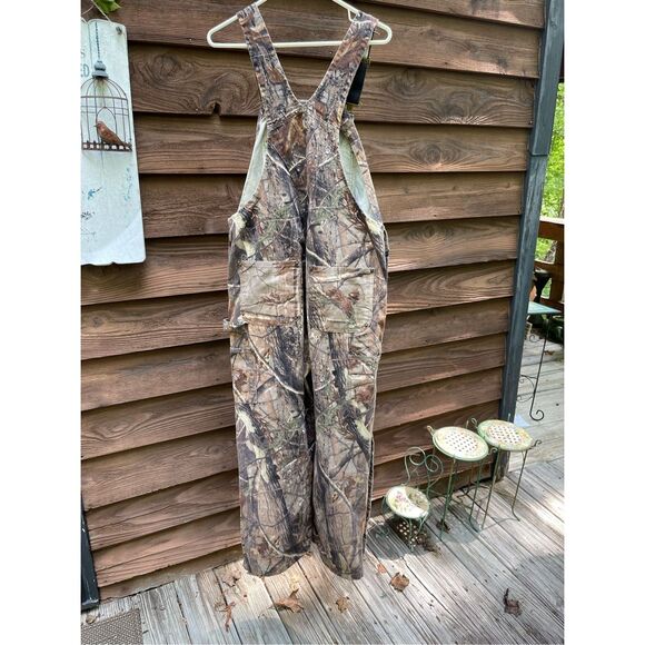 CARHARTT Realtree AP Camouflage Hunting Overalls double knee 40x30 - Picture 3 of 12